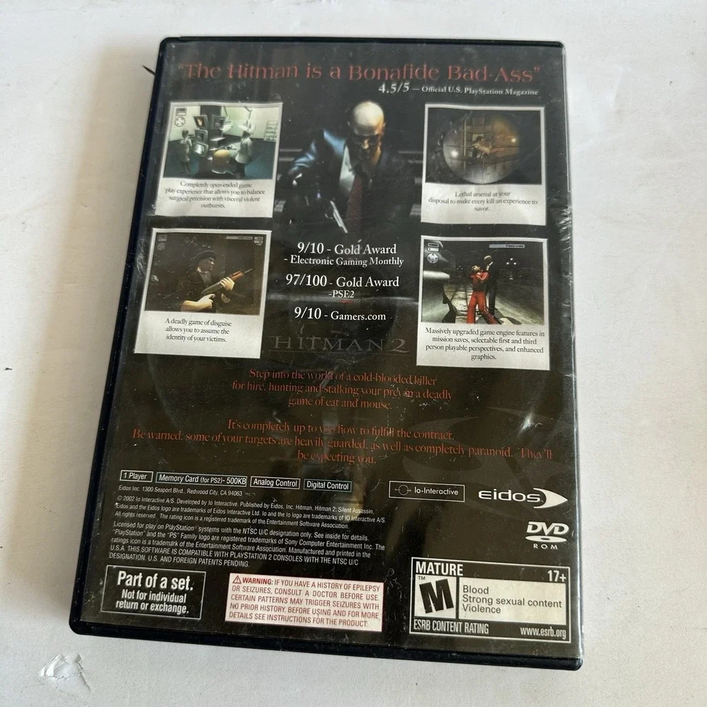 Hitman 2: Silent Assassin (PS2, 2002) CIB Black‎ Label